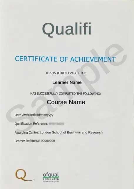 Sample Certificate 2