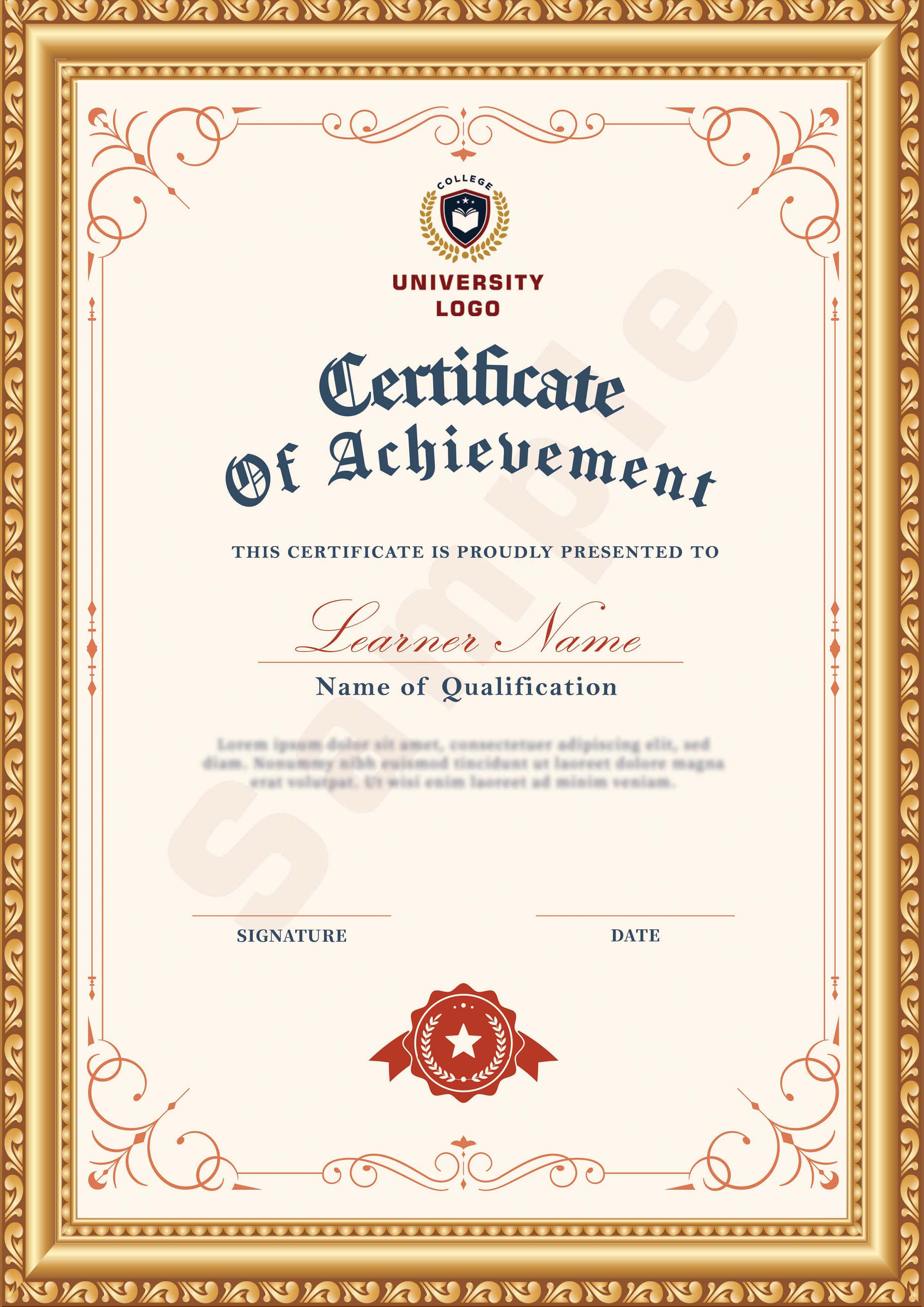 Sample Certificate 1